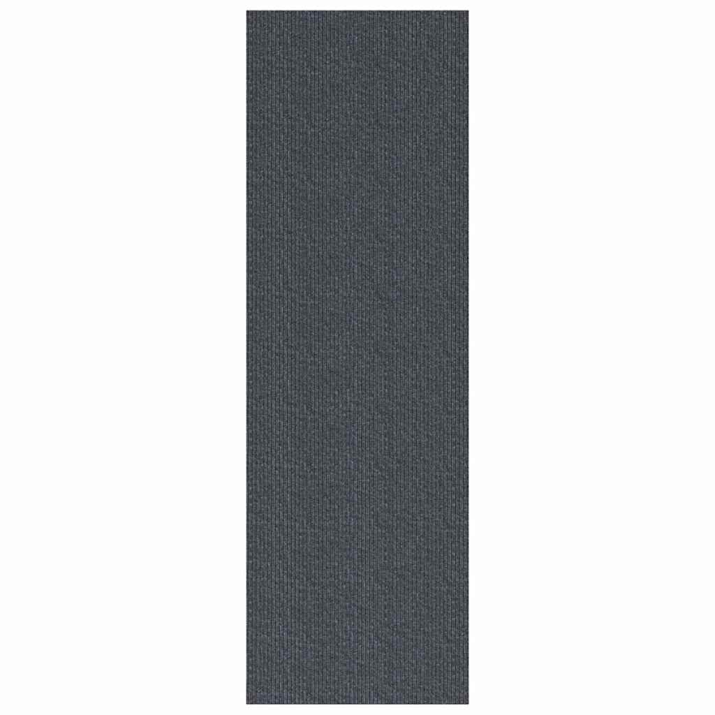 Carpet Runner Grey 80 x 400 cm Fabric