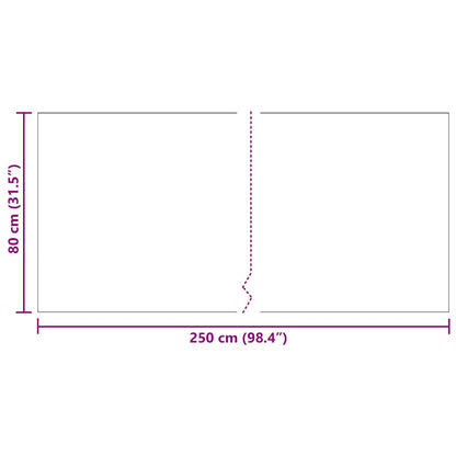 Carpet Runner Anthracite 80 x 250 cm Fabric