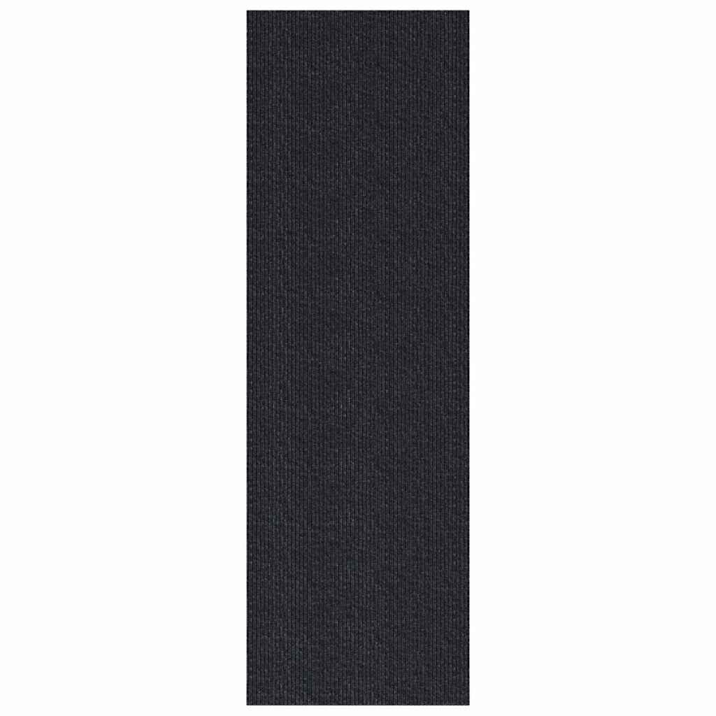 Carpet Runner Anthracite 80 x 250 cm Fabric