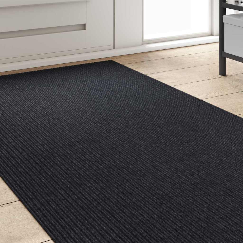 Carpet Runner Anthracite 80 x 300 cm Fabric