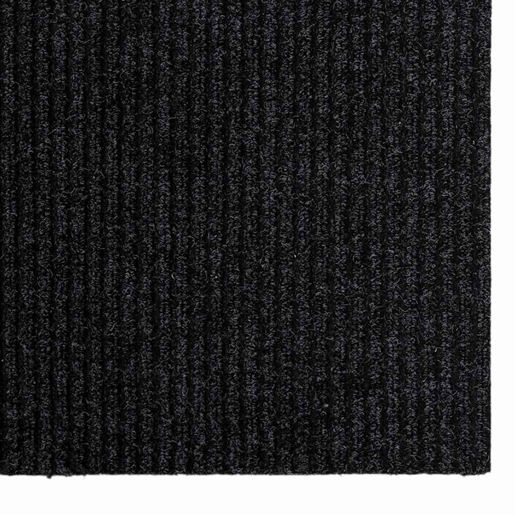 Carpet Runner Anthracite 80 x 400 cm Fabric