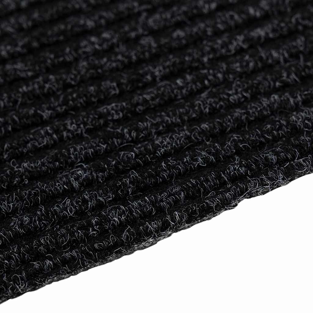 Carpet Runner Anthracite 80 x 400 cm Fabric