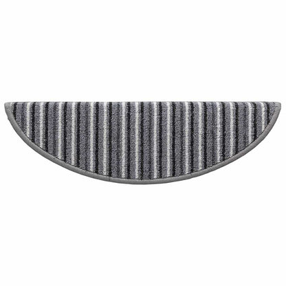Self-adhesive Stair Mats 15 pcs Grey 56 x 17 x 3 cm
