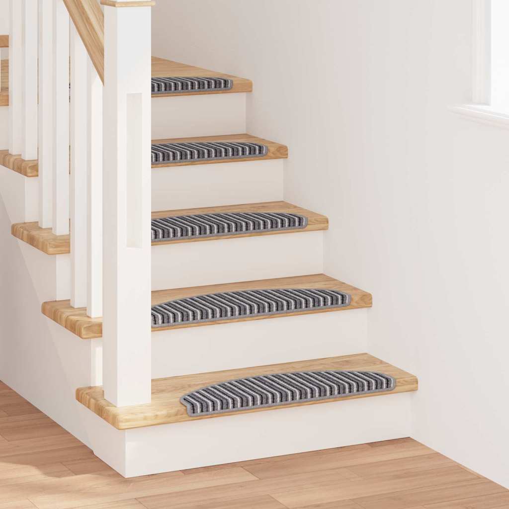 Self-adhesive Stair Mats 15 pcs Grey 65 x 21 x 4 cm