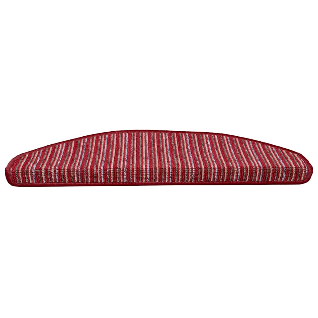 Self-adhesive Stair Mats 15 pcs Red 65 x 21 x 4 cm