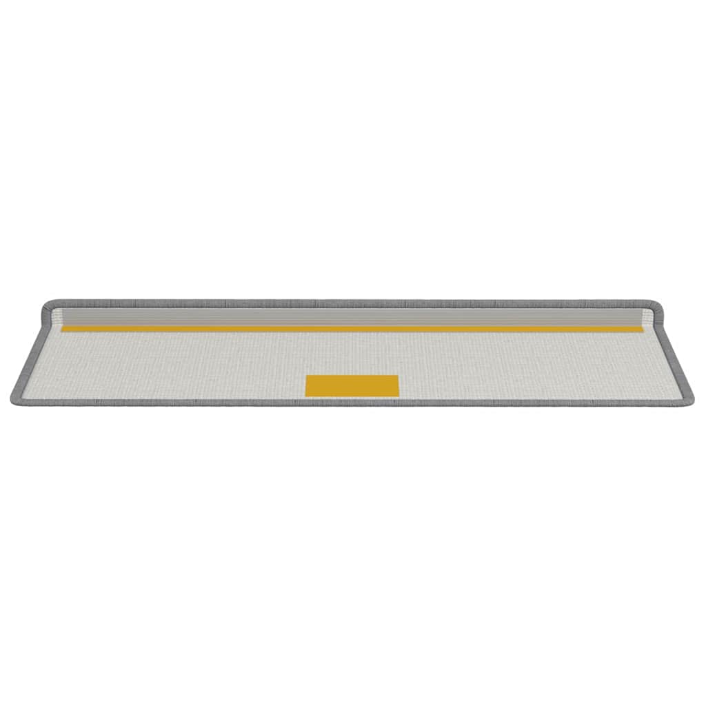 Self-adhesive Stair Mats Striped 15 pcs Grey 65 x 21 x 4 cm