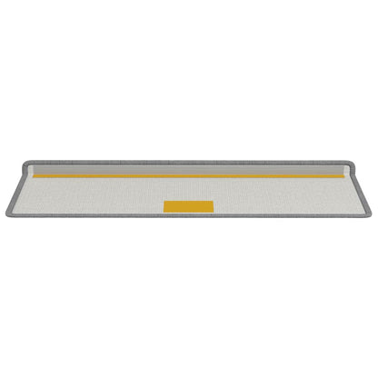 Self-adhesive Stair Mats Striped 15 pcs Grey 65 x 21 x 4 cm