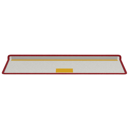 Self-adhesive Stair Mats Striped 15 pcs Red 65 x 21 x 4 cm
