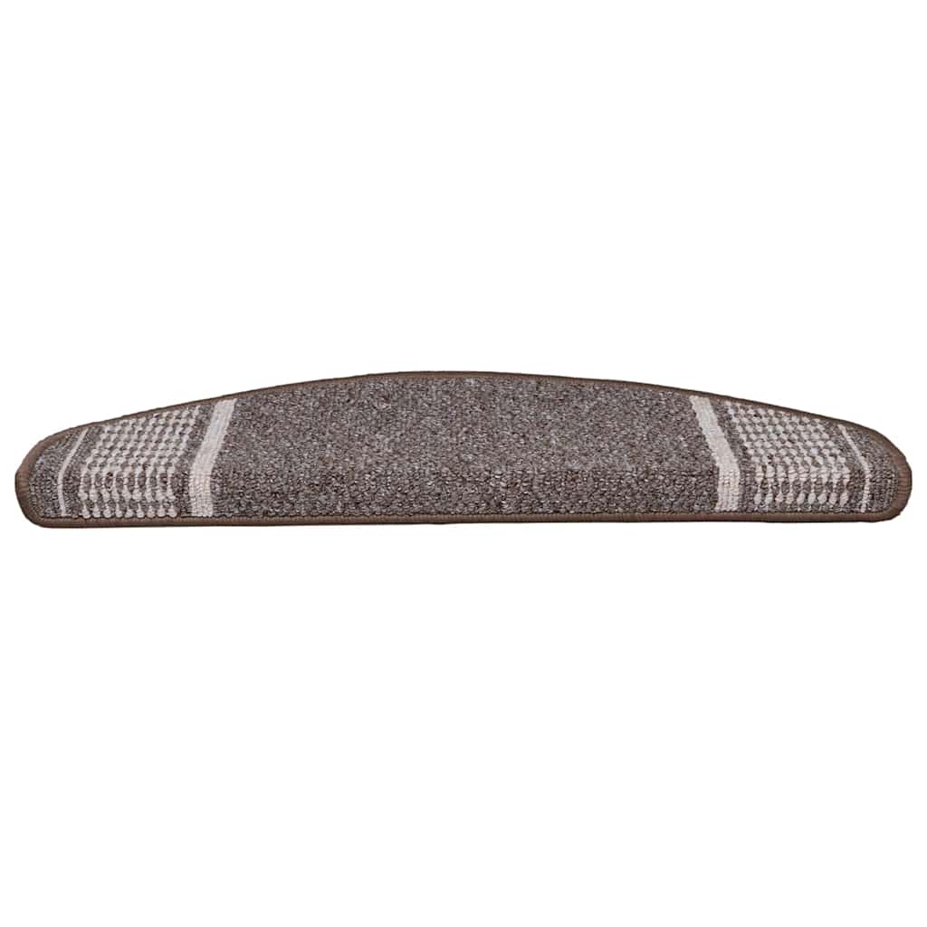 Self-adhesive Stair Mats 15 pcs Brown 65 x 21 x 4 cm
