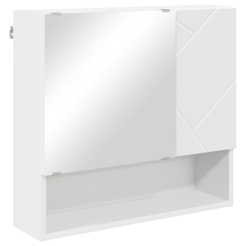 Bathroom Furniture Set 2 pcs White Engineered wood & Metal