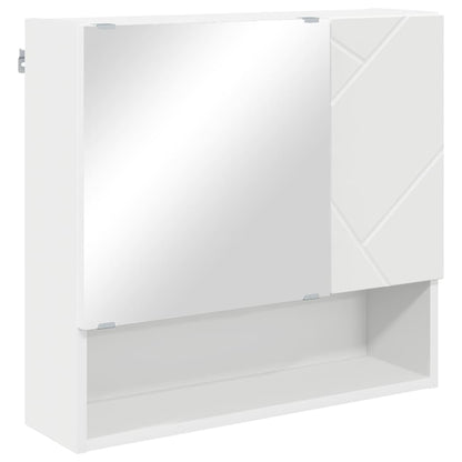 Bathroom Furniture Set 2 pcs White Engineered wood & Metal