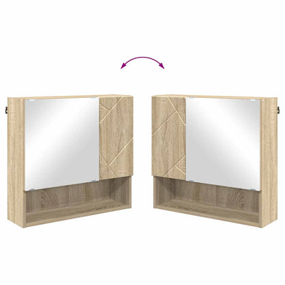 Bathroom Furniture Set 2 pcs Sonoma Oak Engineered wood & Metal