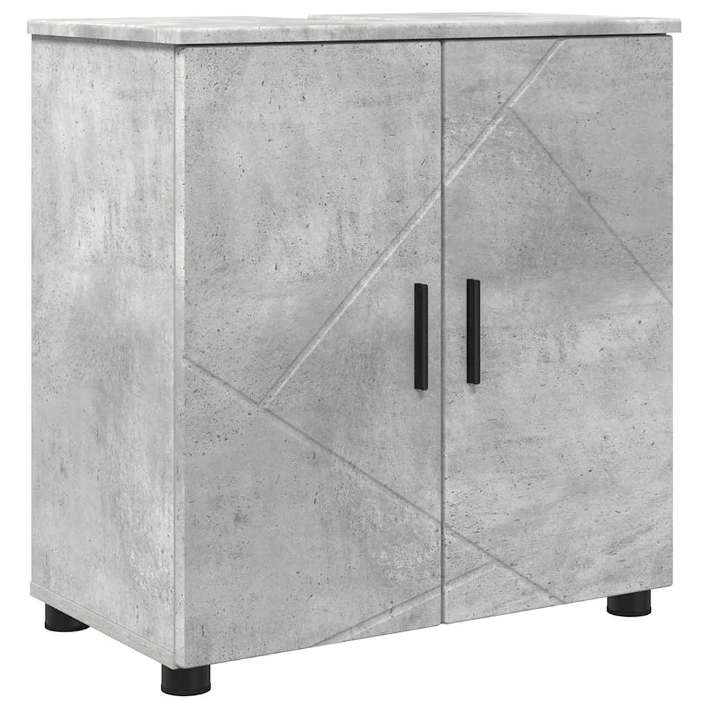 Bathroom Furniture Set Wall-mounted 2 pcs Concrete Grey