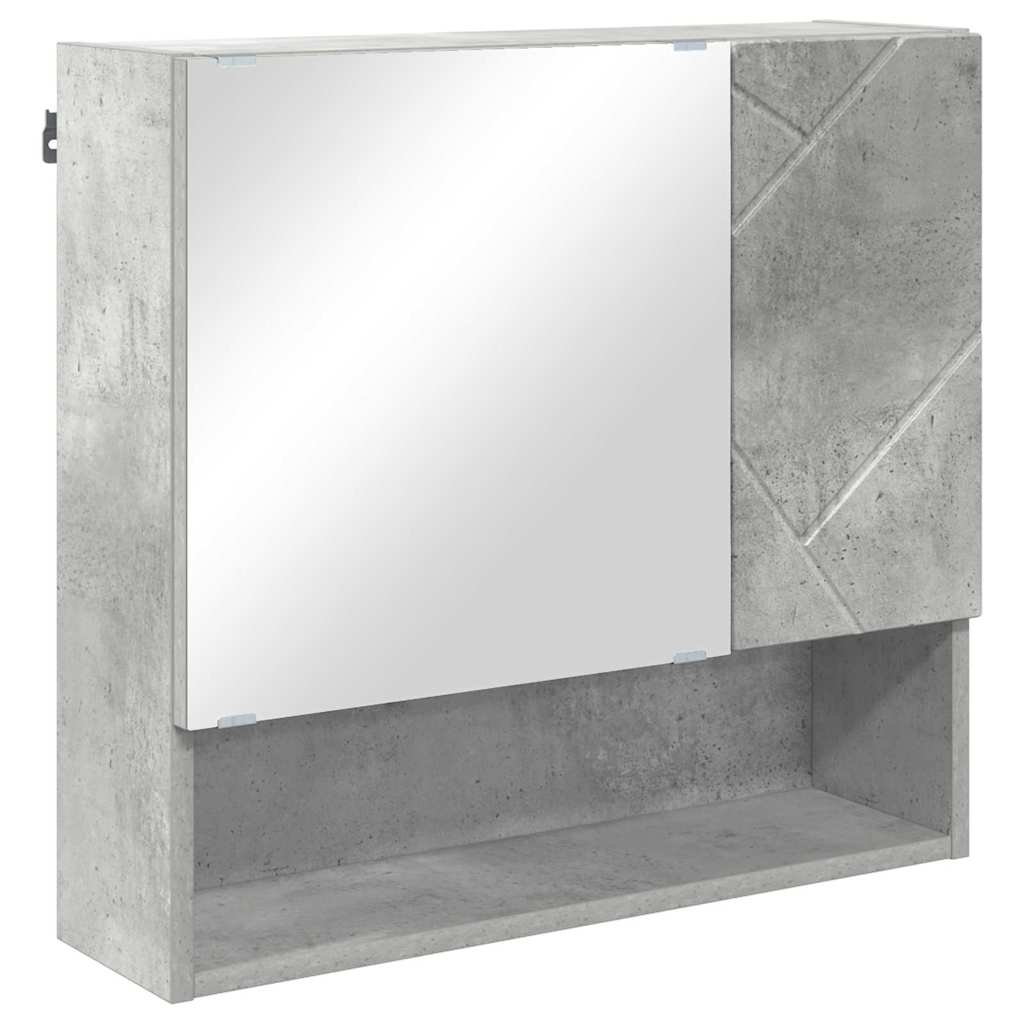 Bathroom Furniture Set Wall-mounted 2 pcs Concrete Grey