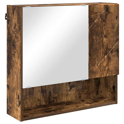 Bathroom Furniture Set 2 pcs Smoked Oak 61 x 35 x 64 cm