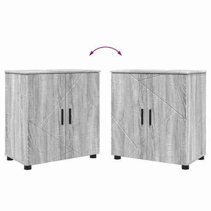 Bathroom Furniture Set 2 pcs Grey Sonoma 61 x 35 x 64 cm