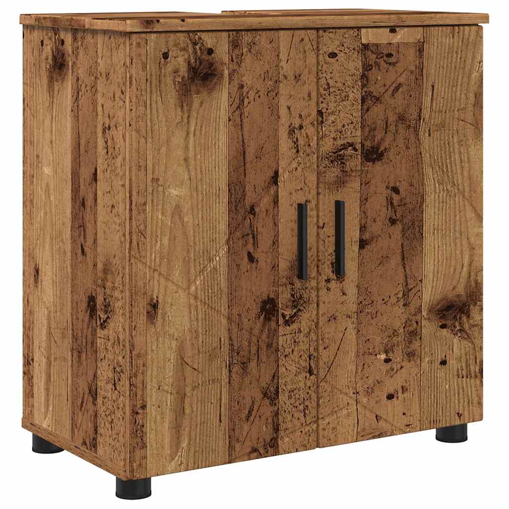 Bathroom Furniture Set 2 pcs Old Wood 61 x 35 x 64 cm