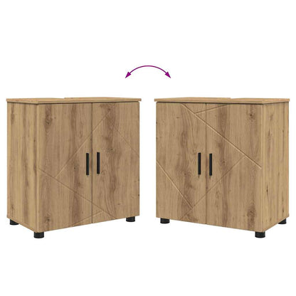 Bathroom Furniture Set 2 pcs Artisan Oak 61 x 35 x 64 cm
