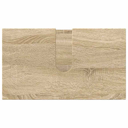 Bathroom Furniture Set 3 pcs Sonoma Oak Engineered wood & Metal