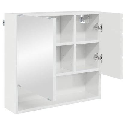 Bathroom Furniture Set Wall-mounted 3 pcs High Gloss White