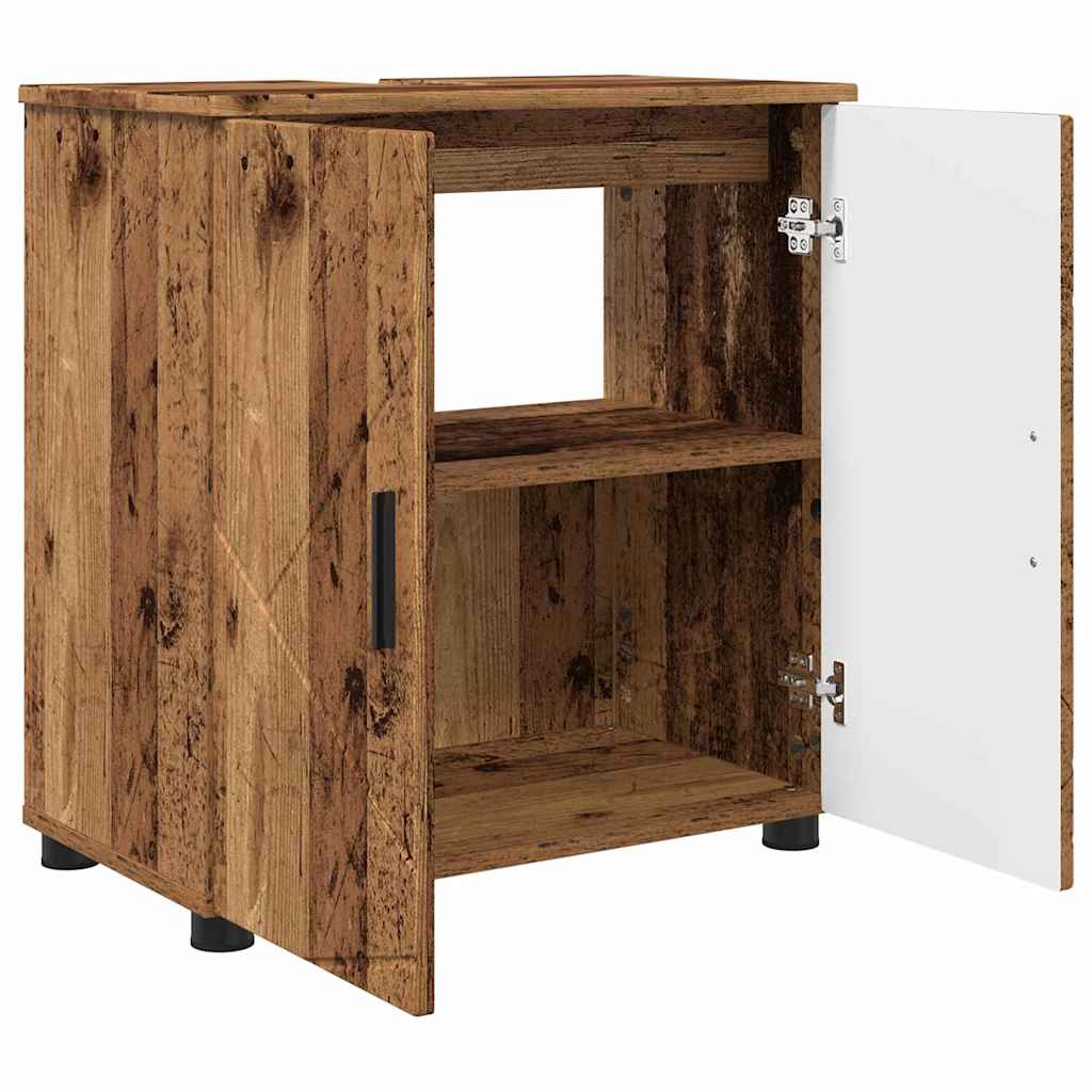 Bathroom Furniture Set 3 pcs Old Wood 61 x 35 x 64 cm