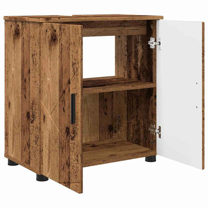 Bathroom Furniture Set 3 pcs Old Wood 61 x 35 x 64 cm