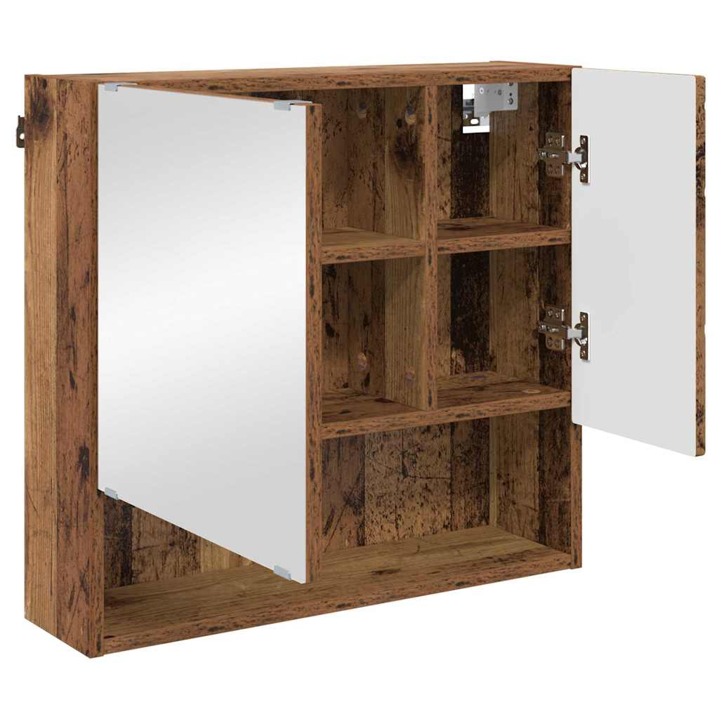 Bathroom Furniture Set 3 pcs Old Wood 61 x 35 x 64 cm