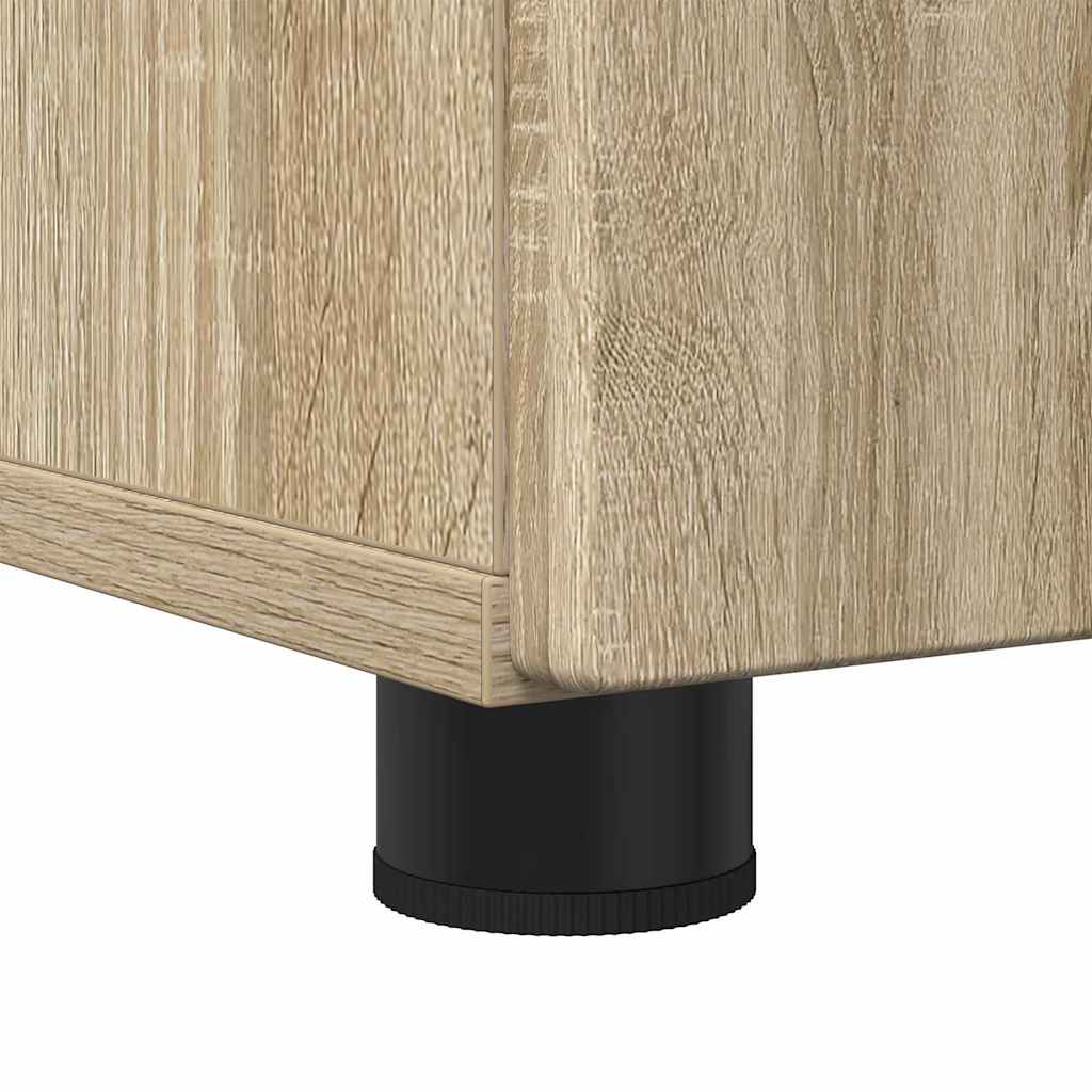 Bathroom Furniture Set 3 pcs Sonoma Oak Engineered wood & Metal