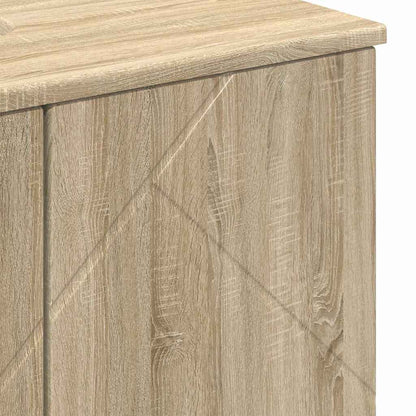 Bathroom Furniture Set 3 pcs Sonoma Oak Engineered wood & Metal