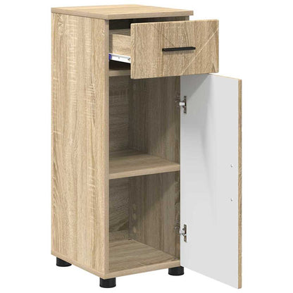 Bathroom Furniture Set 3 pcs Sonoma Oak Engineered wood & Metal