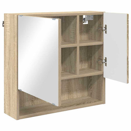 Bathroom Furniture Set 3 pcs Sonoma Oak Engineered wood & Metal