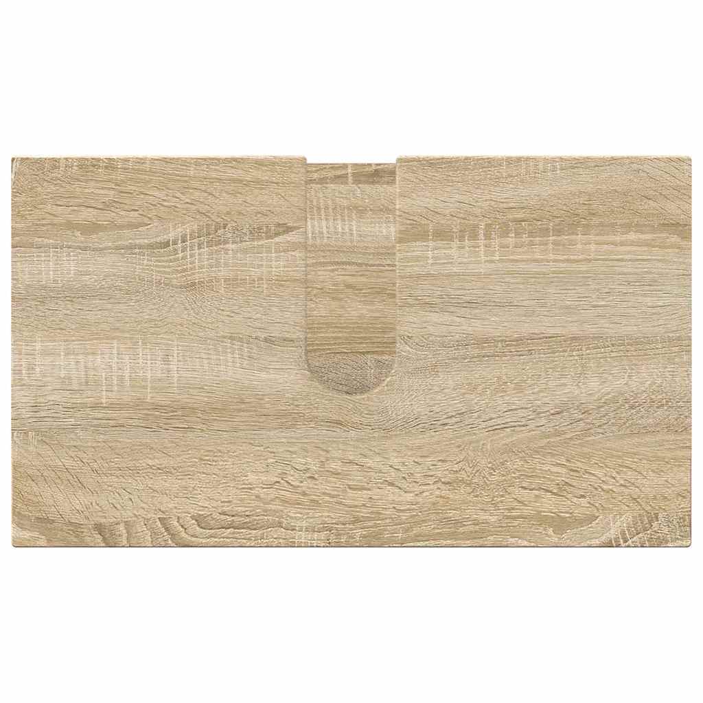 Bathroom Furniture Set 3 pcs Sonoma Oak Engineered wood & Metal