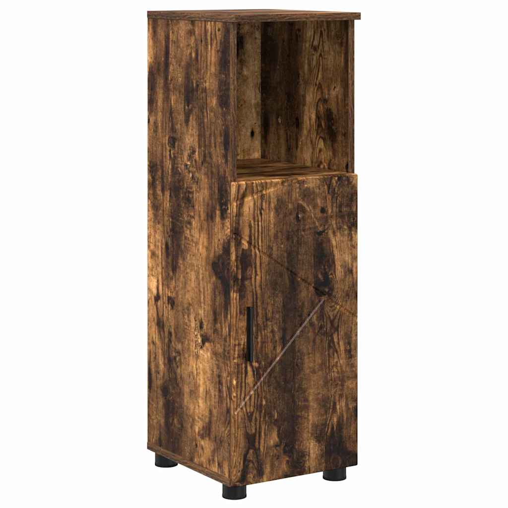 Bathroom Furniture Set 4 pcs Smoked Oak 61 x 35 x 64 cm