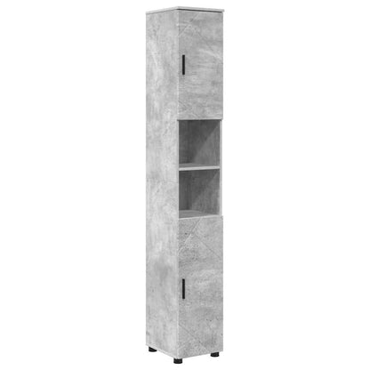 Bathroom Furniture Set with Drawer 4 pcs Concrete Grey