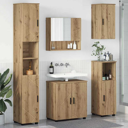 Bathroom Furniture Set 5 pcs Artisan Oak 61 x 35 x 64 cm