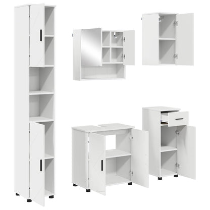 Bathroom Furniture Set 5 pcs White 61 x 35 x 64 cm