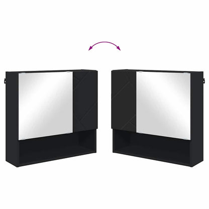 Bathroom Furniture Set 4 pcs Black 61 x 35 x 64 cm