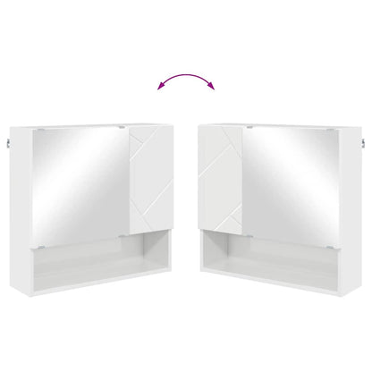 Bathroom Furniture Set Wall-mounted 4 pcs High Gloss White