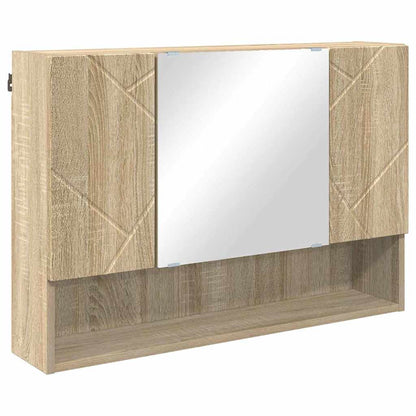 Bathroom Furniture Set with Drawer with Shelf 2 pcs Sonoma Oak