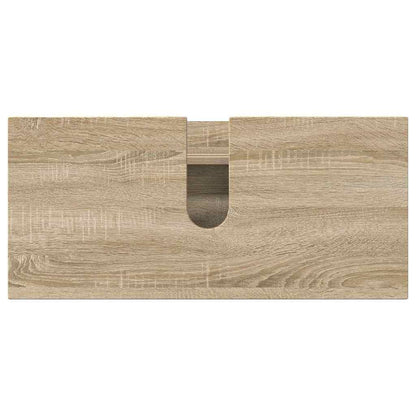 Bathroom Furniture Set with Drawer with Shelf 2 pcs Sonoma Oak