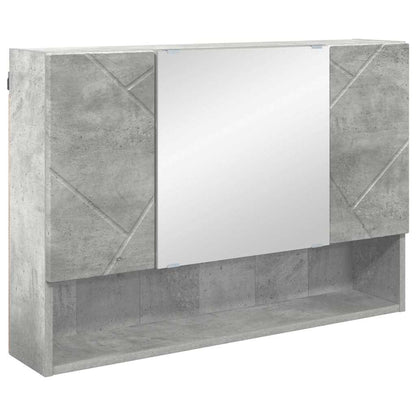 Bathroom Furniture Set with Drawer 2 pcs Concrete Grey