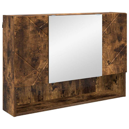 Bathroom Furniture Set 2 pcs Smoked Oak