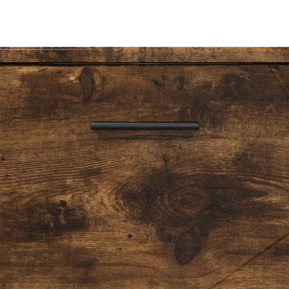 Bathroom Furniture Set 3 pcs Smoked Oak