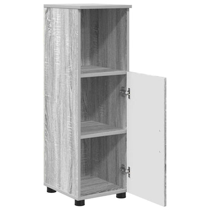 Bathroom Furniture Set with Drawer with Shelf 3 pcs Grey Sonoma