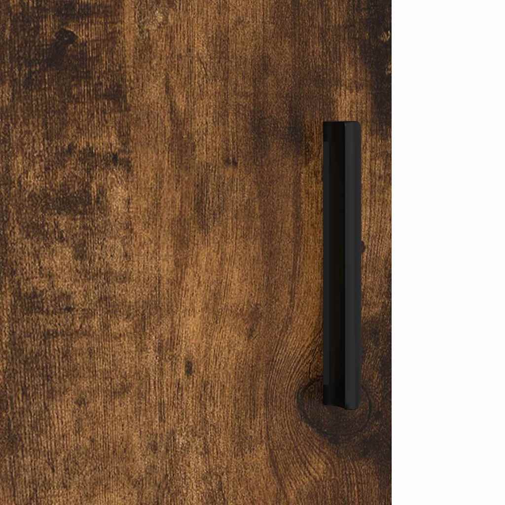 Bathroom Furniture Set 3 pcs Smoked Oak