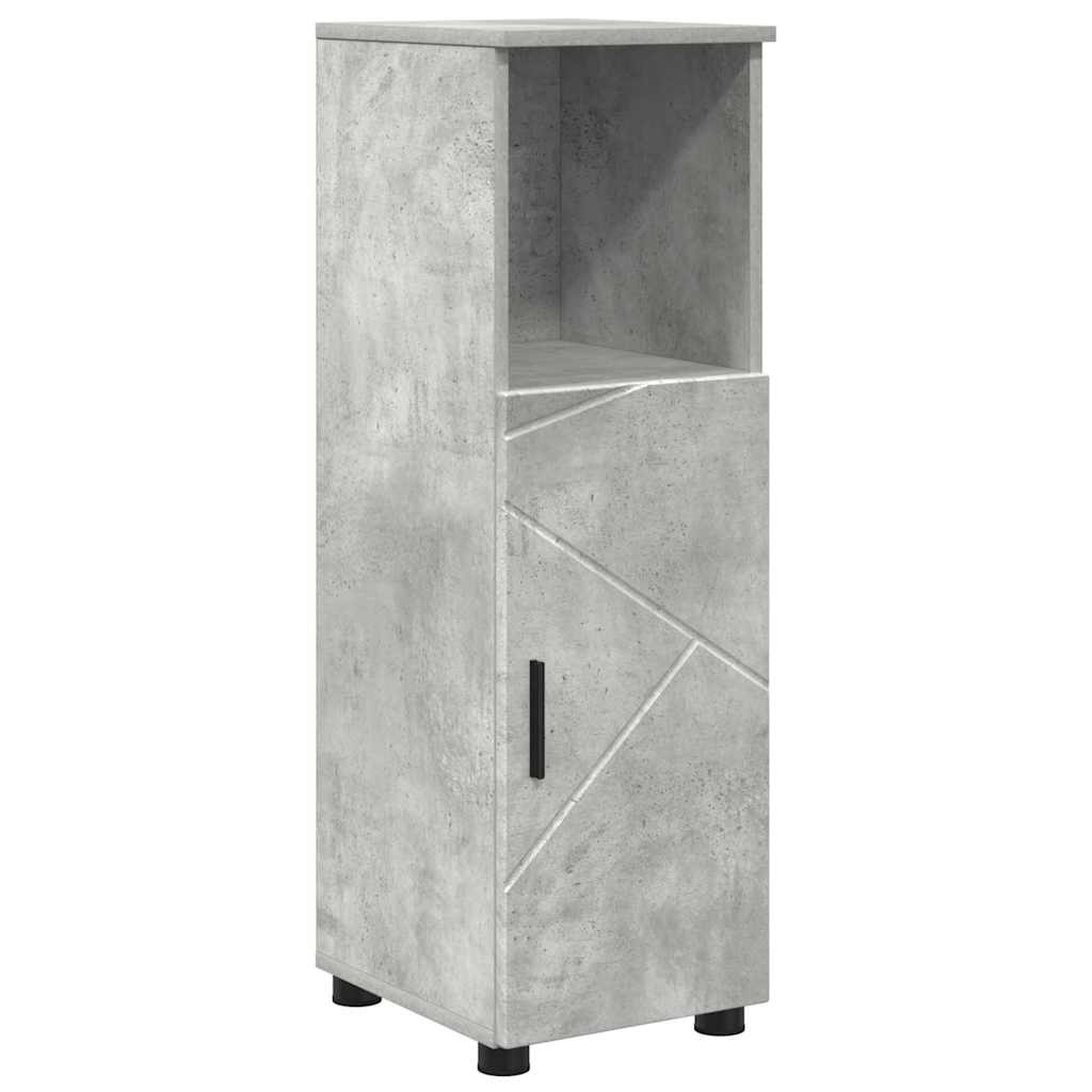 Bathroom Furniture Set with Drawer 4 pcs Concrete Grey