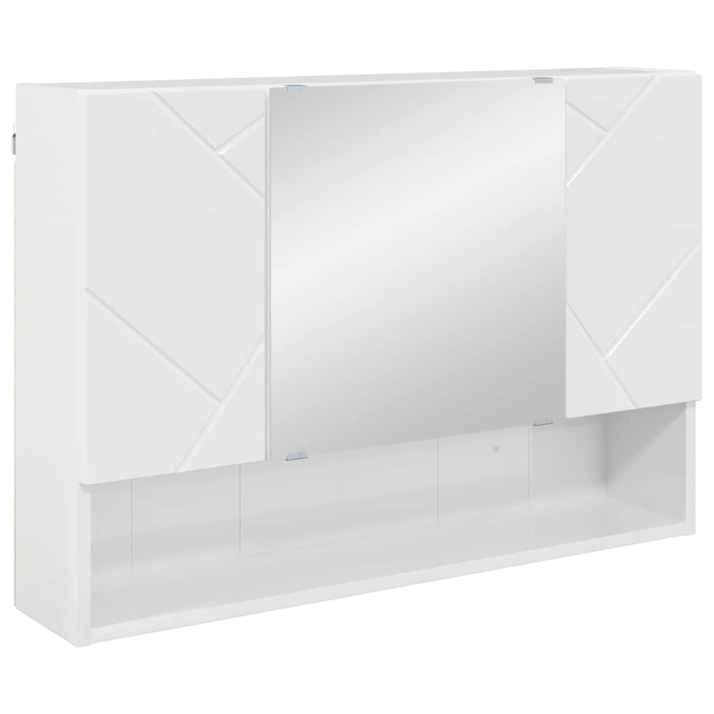 Bathroom Furniture Set with Drawer 4 pcs High Gloss White