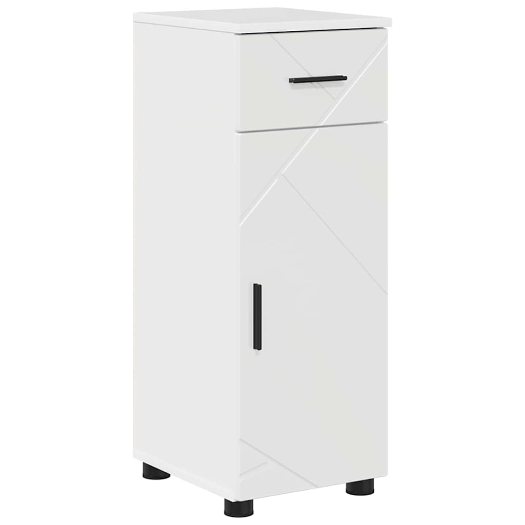 Bathroom Furniture Set with Drawer 4 pcs High Gloss White
