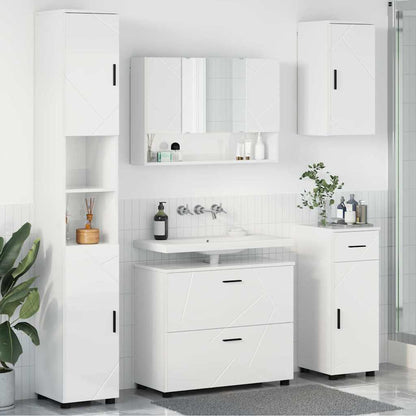 Bathroom Furniture Set 5 pcs High Gloss White