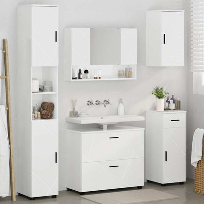 Bathroom Furniture Set 5 pcs High Gloss White